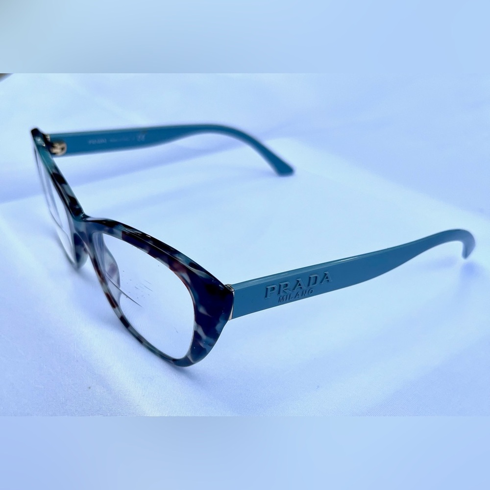 Prada 0PR 05WV Women's Blue and Tortoiseshell Glasses, Case Included - Picture 2 of 5